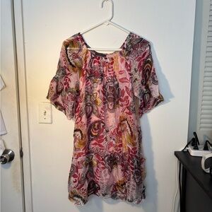 Lola Pink and Purple Flutter Sleeve Sundress